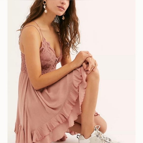 SOLD OUT NWT Free People Rose Adella Slip Dress SIZE S - Picture 3 of 4